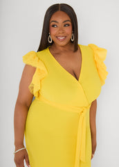 Tiered Tulle Sheath Dress