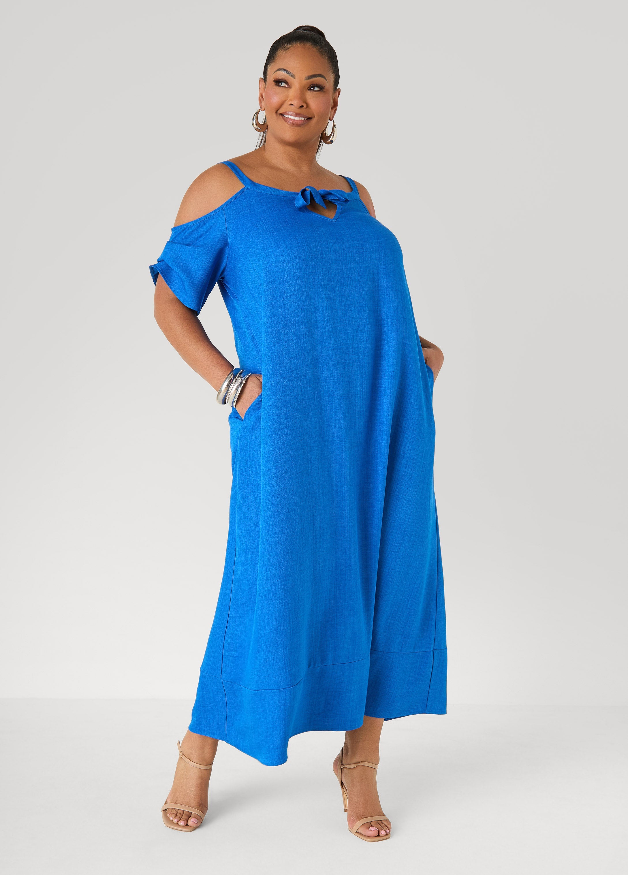 Cold Shoulder Maxi Dress