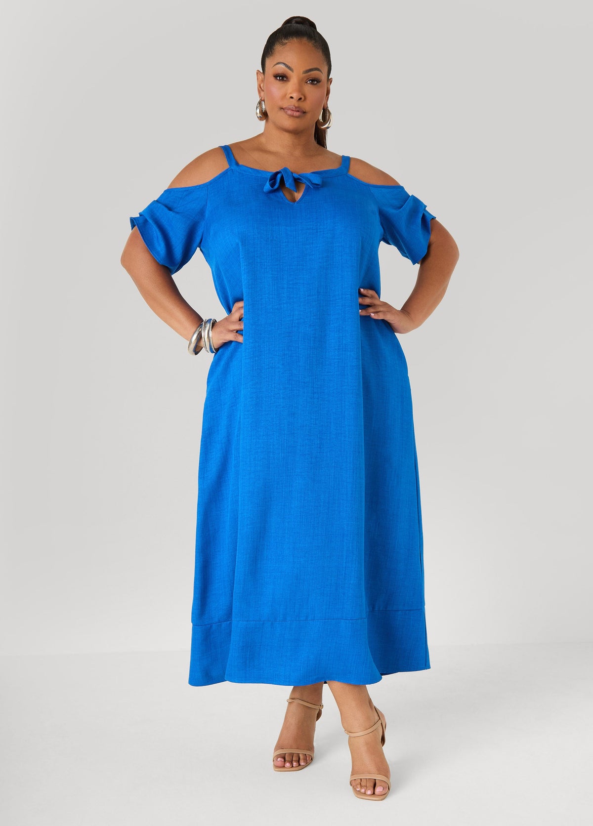 Cold Shoulder Maxi Dress