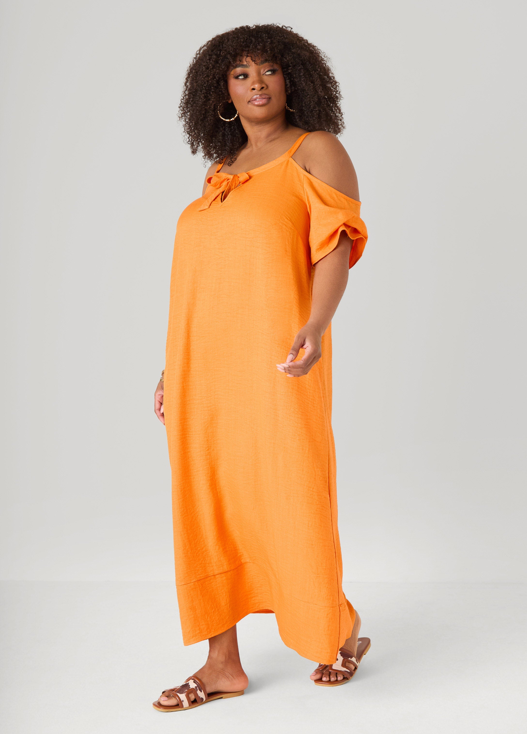 Cold Shoulder Maxi Dress