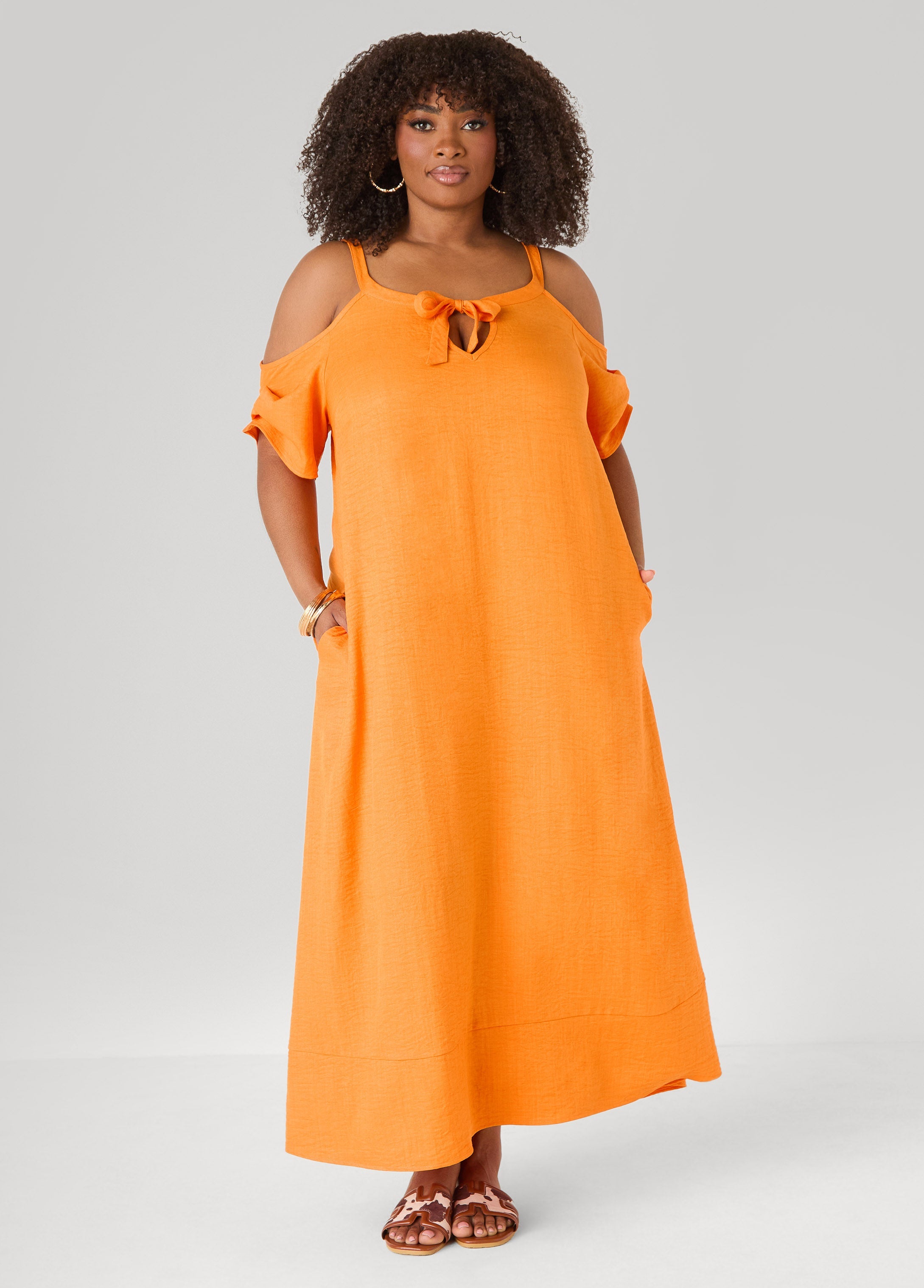 Cold Shoulder Maxi Dress