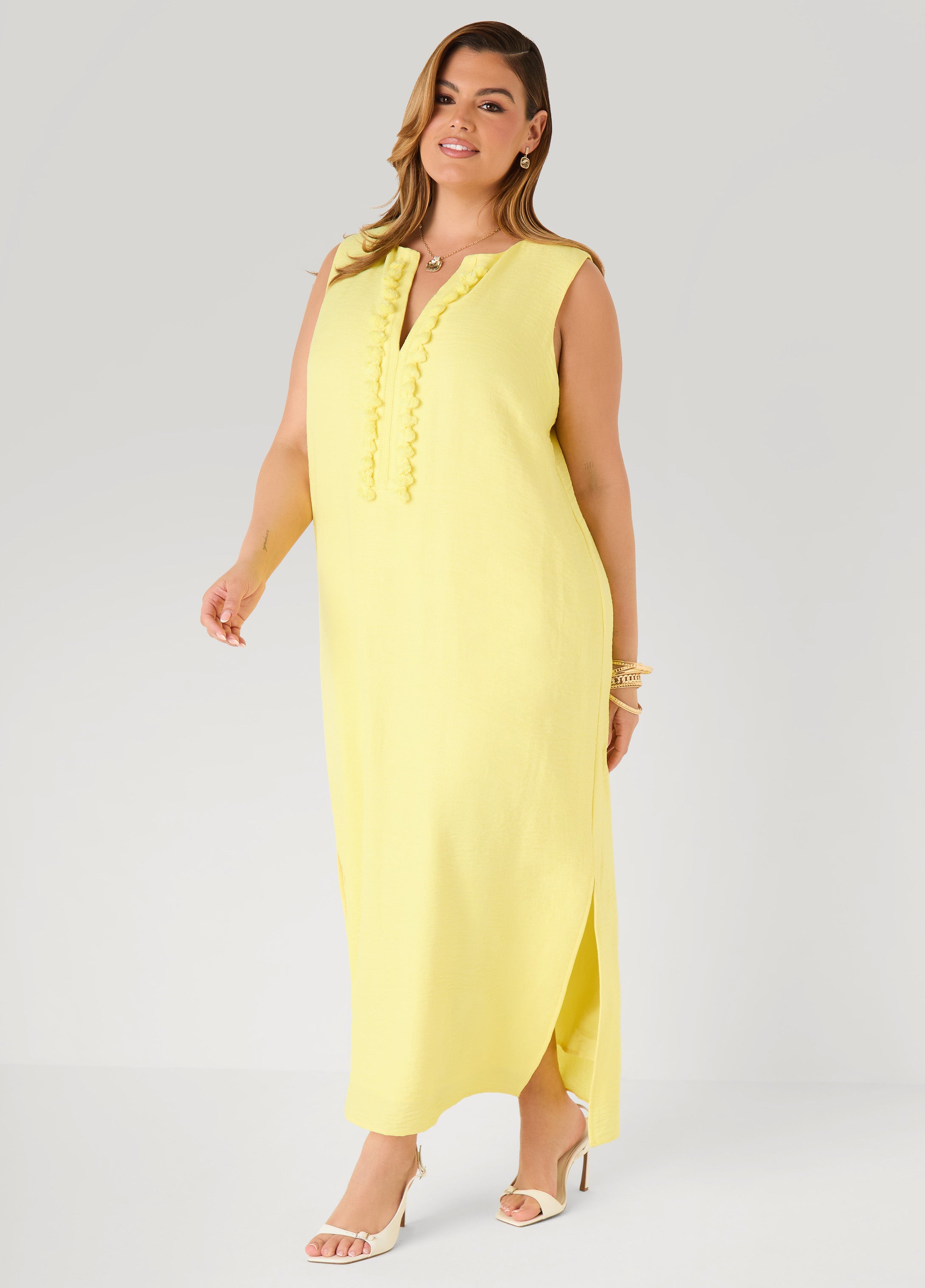 Pompom Maxi Dress