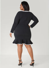 Bow Embellished Cutout Dress