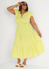Tie Back A Line Maxi Dress