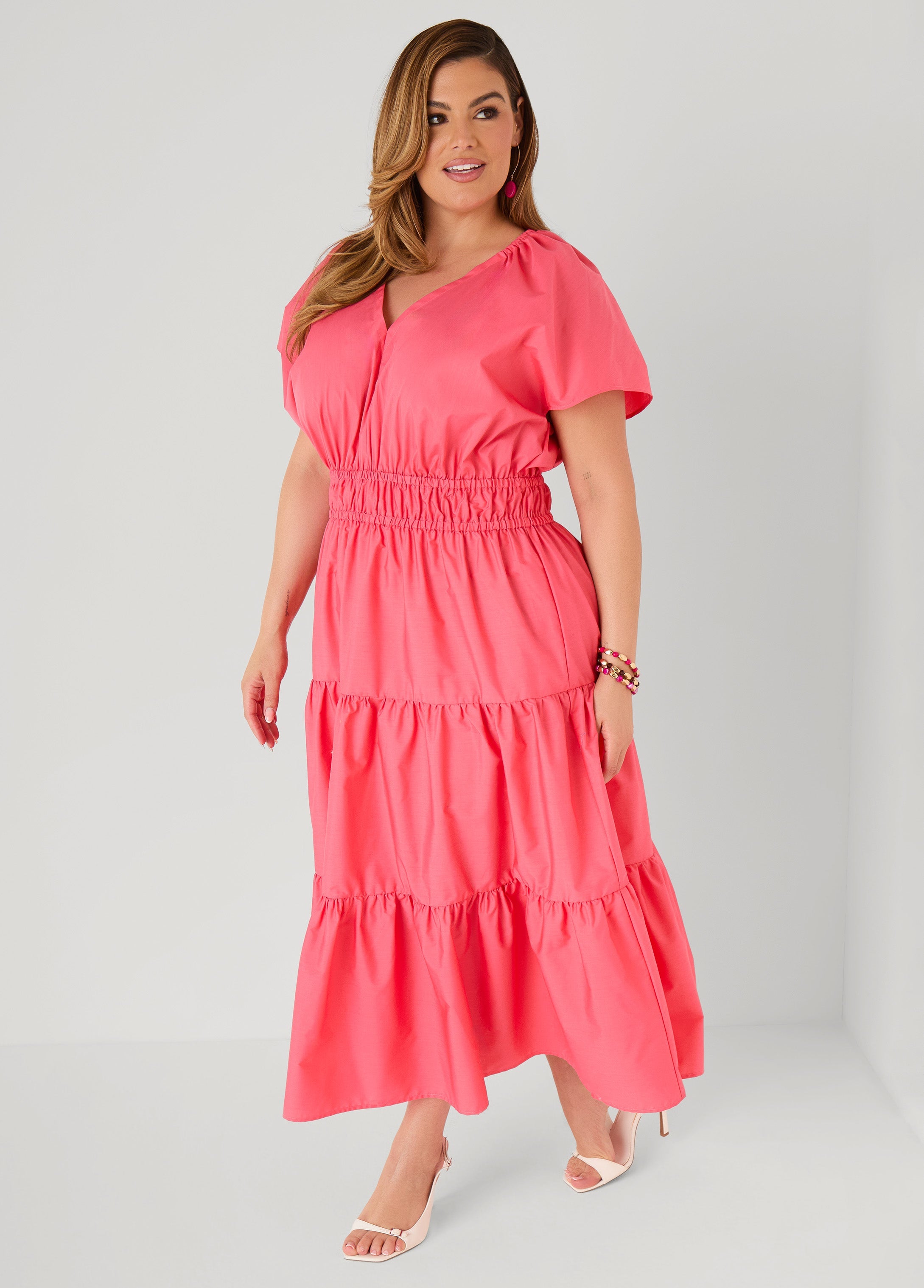 Tie Back A Line Maxi Dress