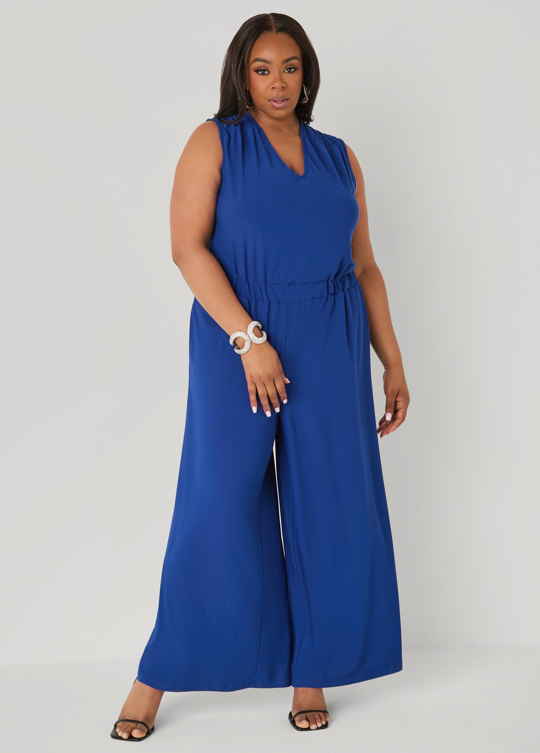 Tall Tie Back Wide Leg Jumpsuit
