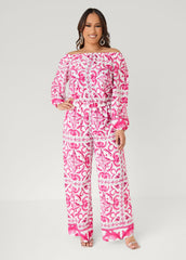 Off The Shoulder Floral Jumpsuit