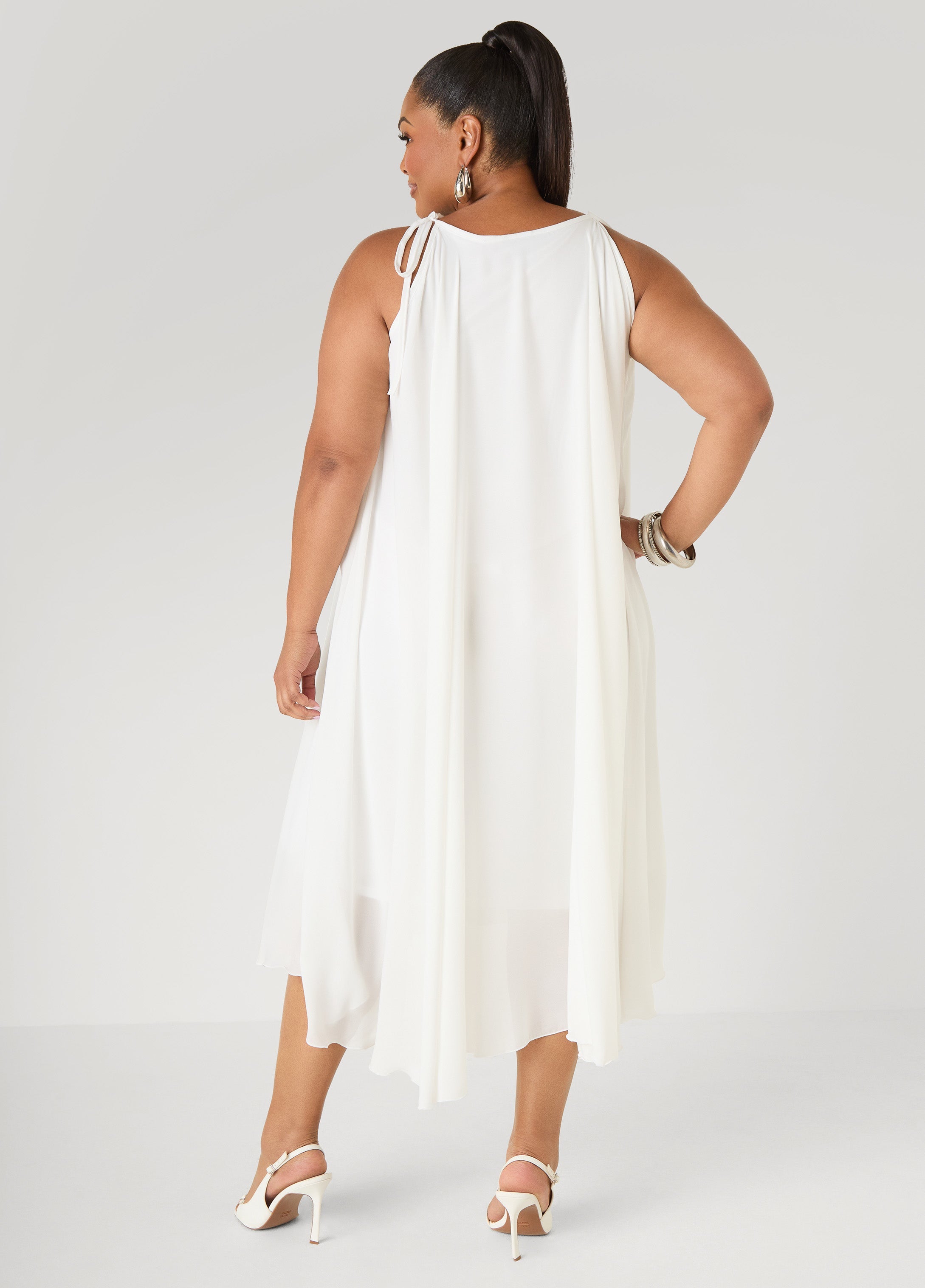 Rosette Midi Dress