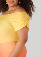Tall Ombre Off The Shoulder Maxi Dress