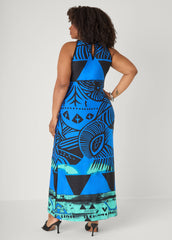 Abstract Maxi Dress