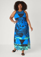 Abstract Maxi Dress