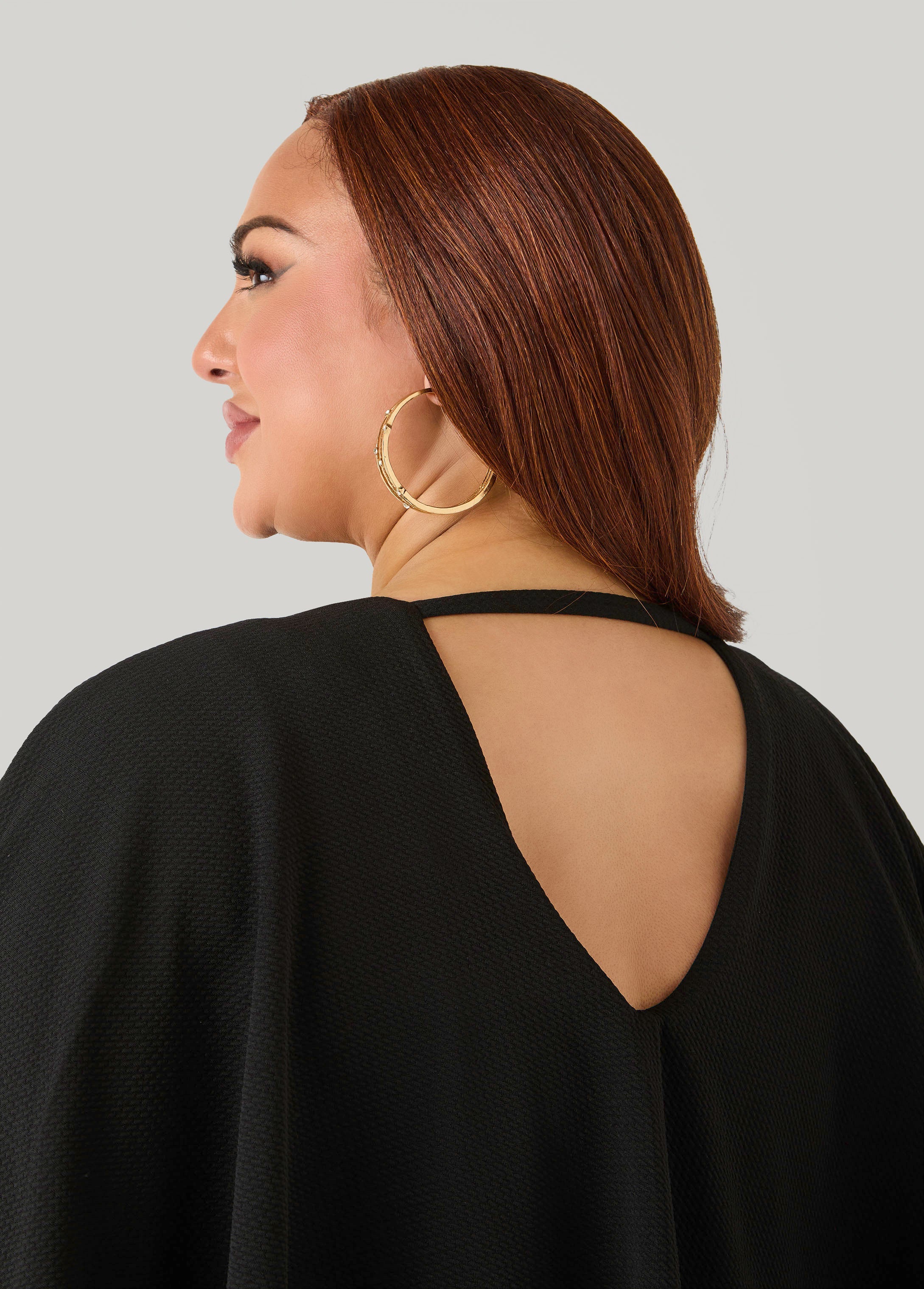 Textured Cape Sheath Dress