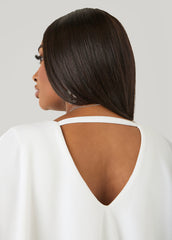 Textured Cape Sheath Dress