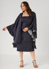 Denim Midi Tube Dress