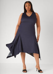 Denim Handkerchief Dress