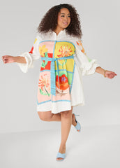 Ruffled Amore Shirtdress