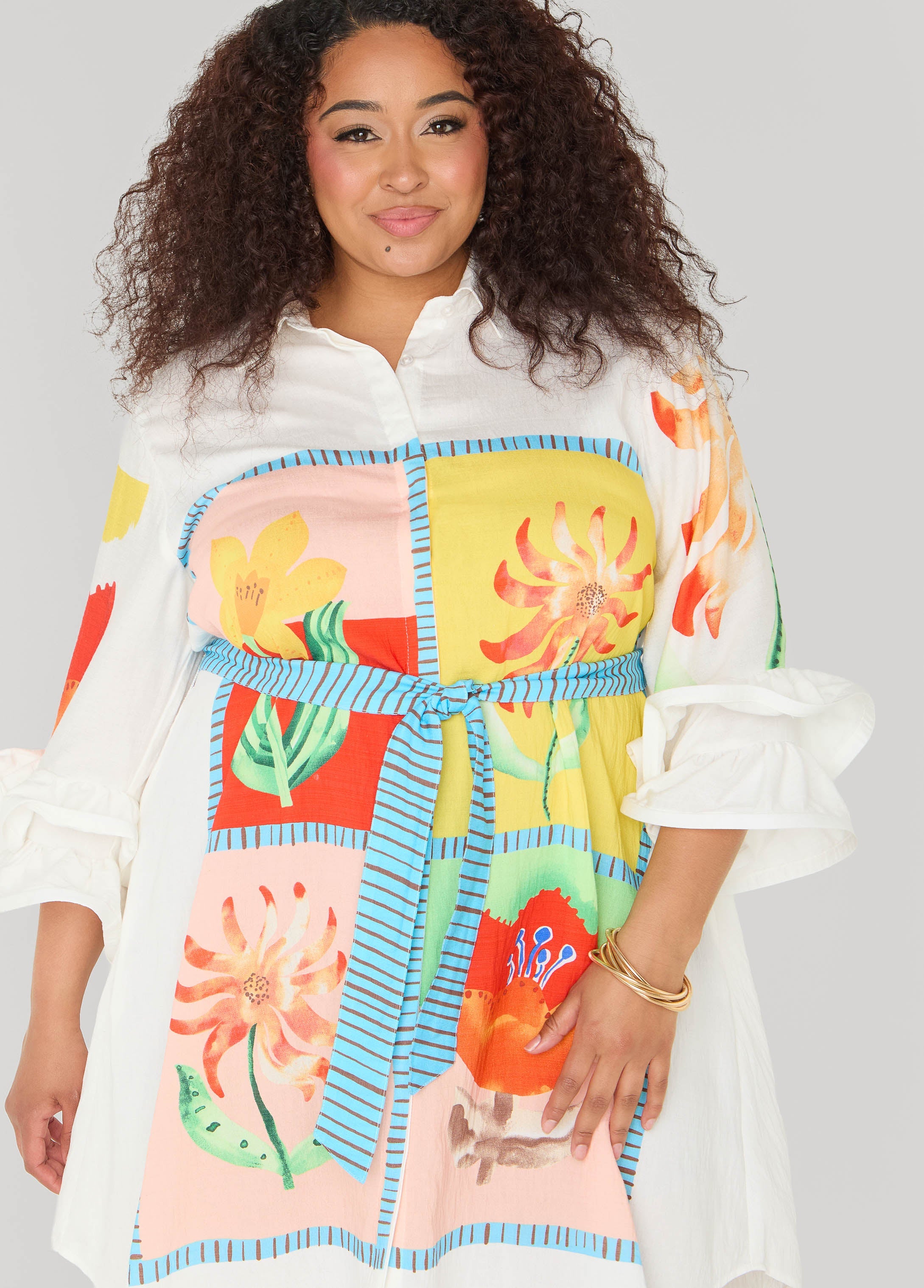 Ruffled Amore Shirtdress