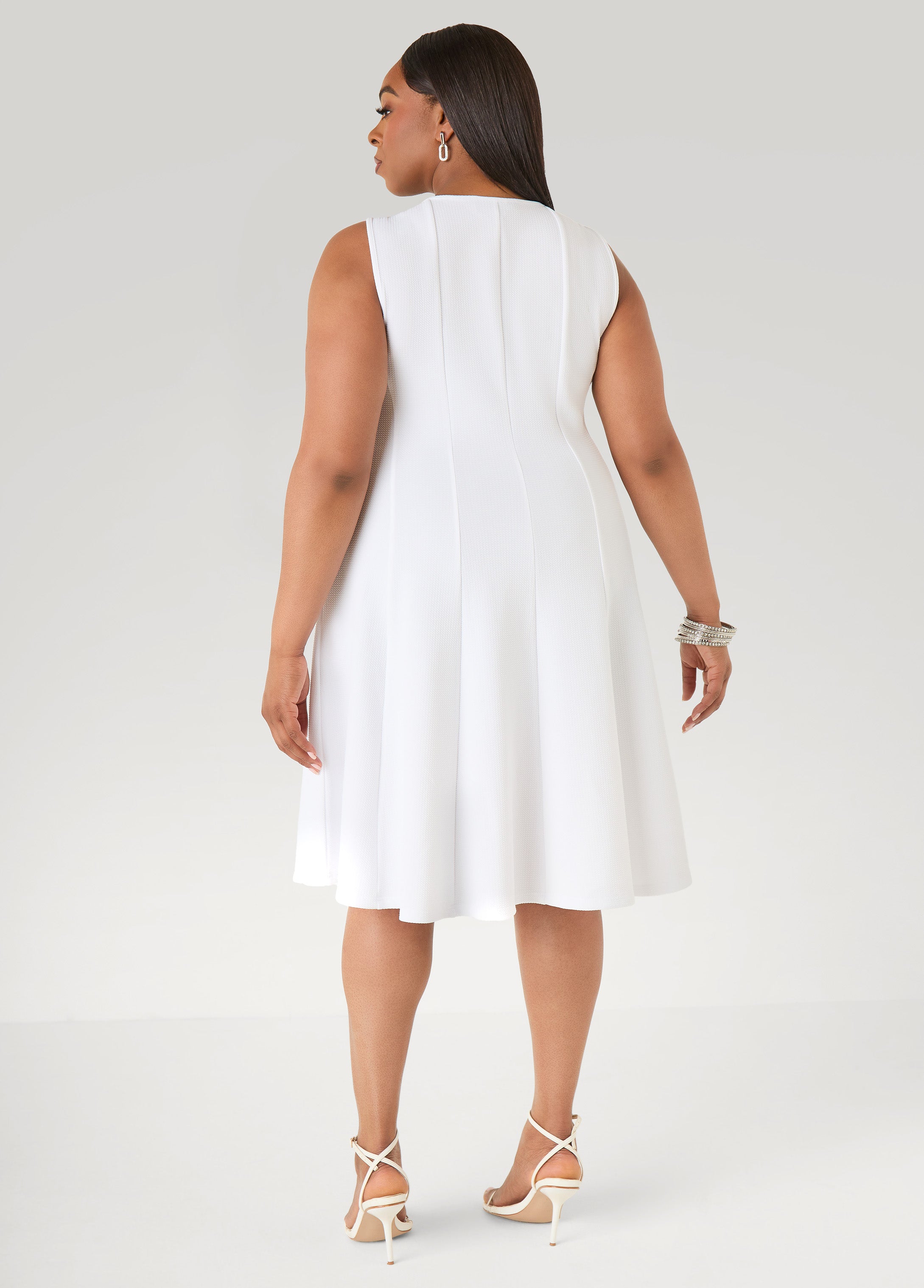 Textured A Line Dress