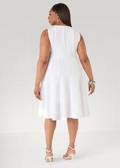 Textured A Line Dress