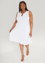 Textured A Line Dress