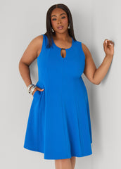 Embellished A Line Dress