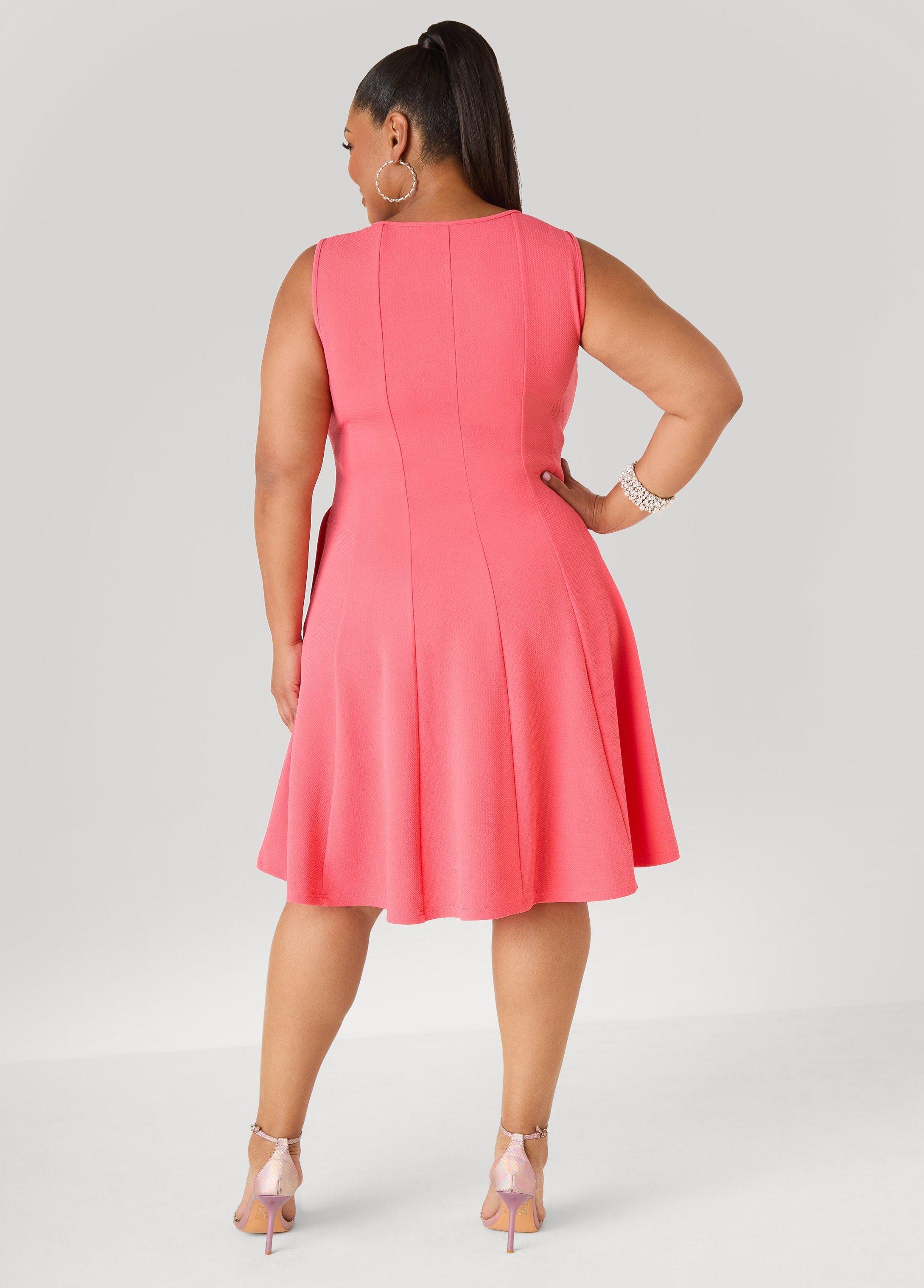 Embellished A Line Dress