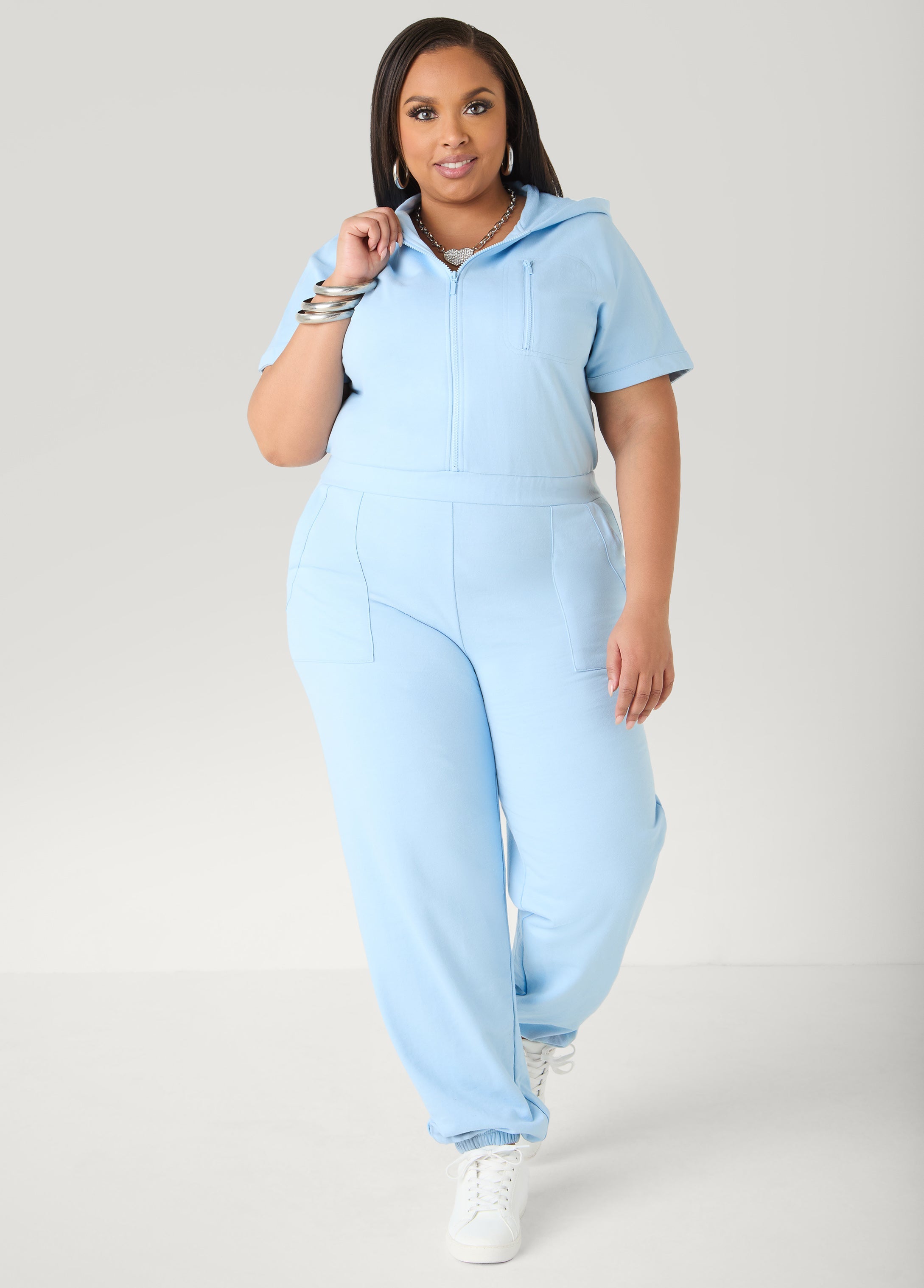 French Terry Joggers Jumpsuit