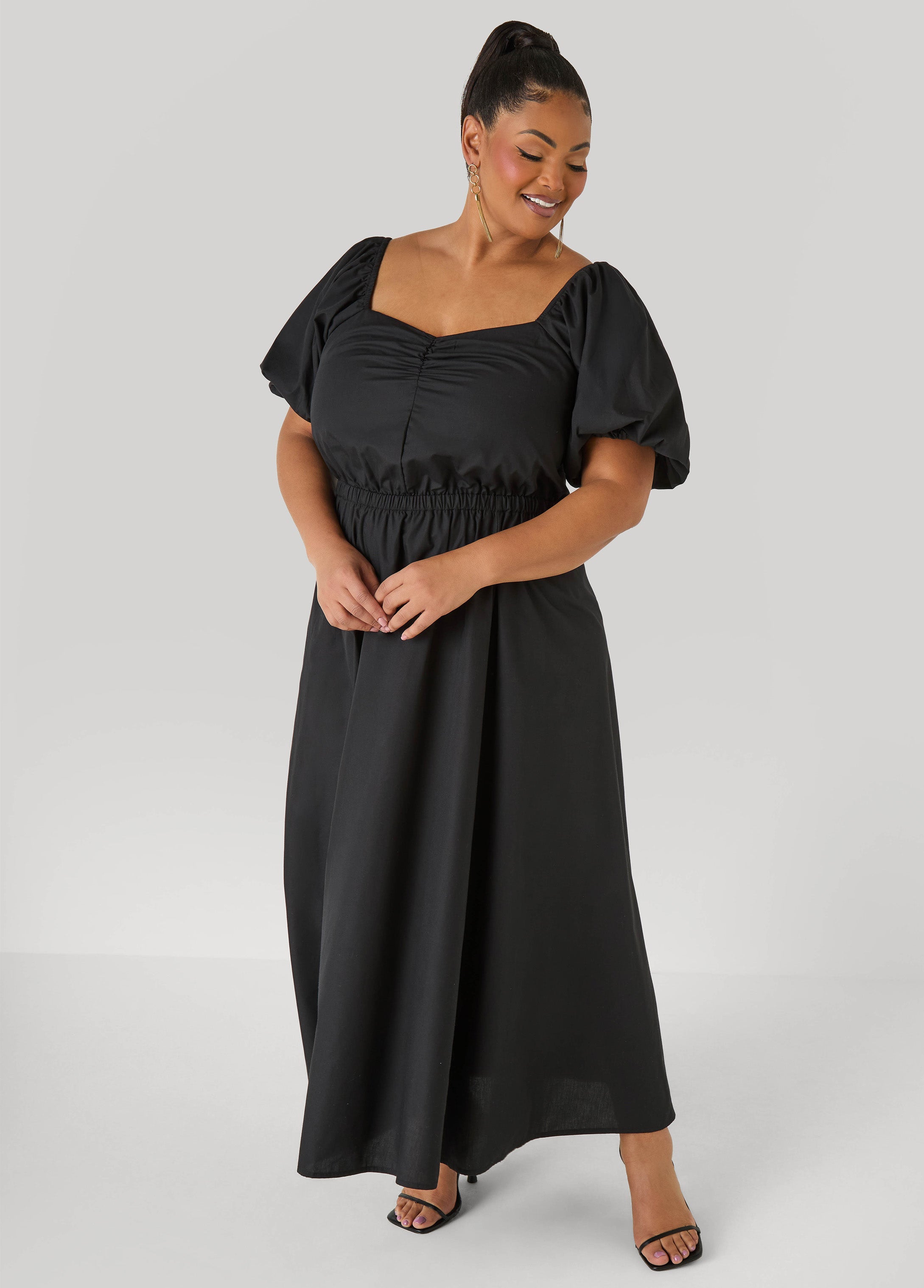 Tall Bubble Sleeved Maxi Dress