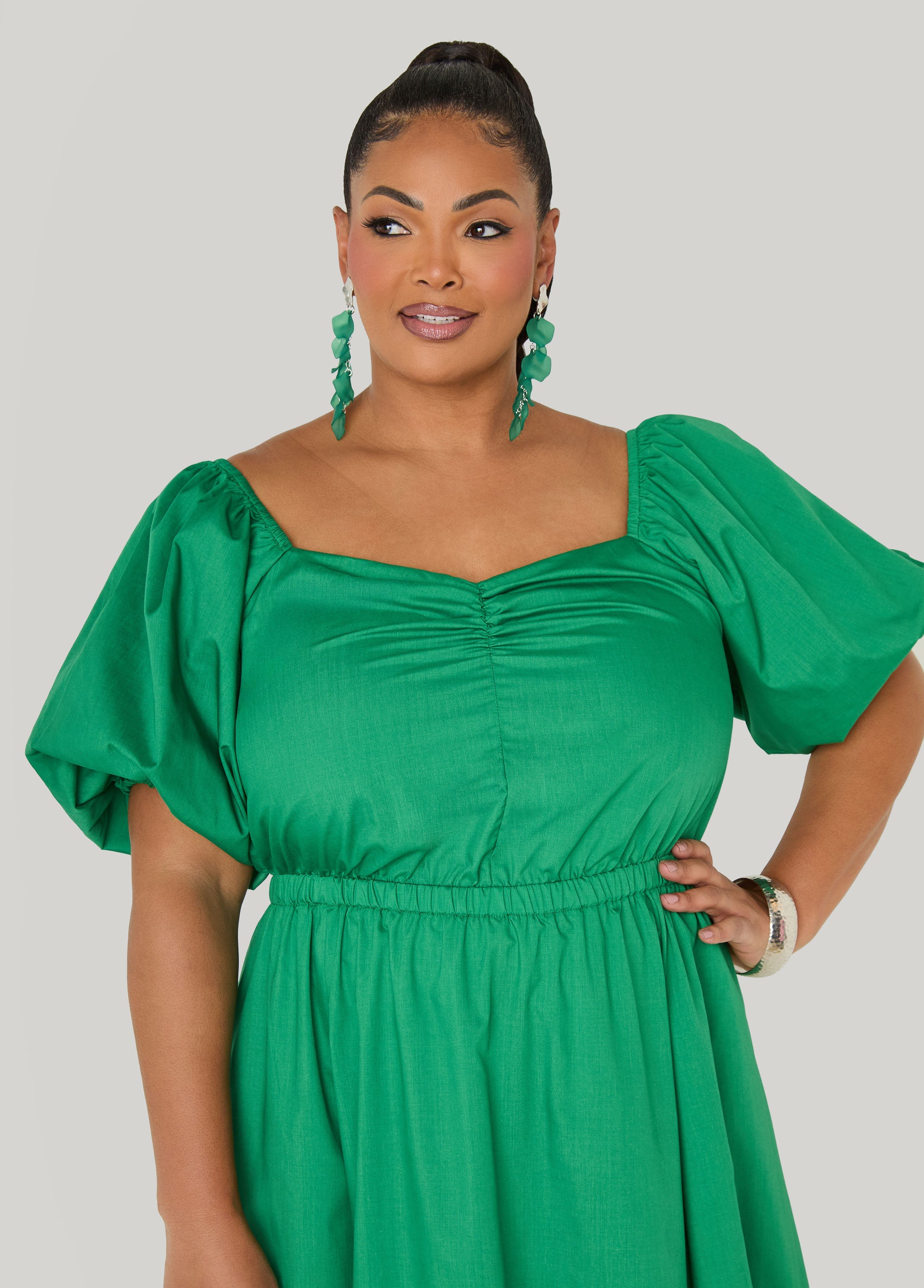 Tall Bubble Sleeved Maxi Dress