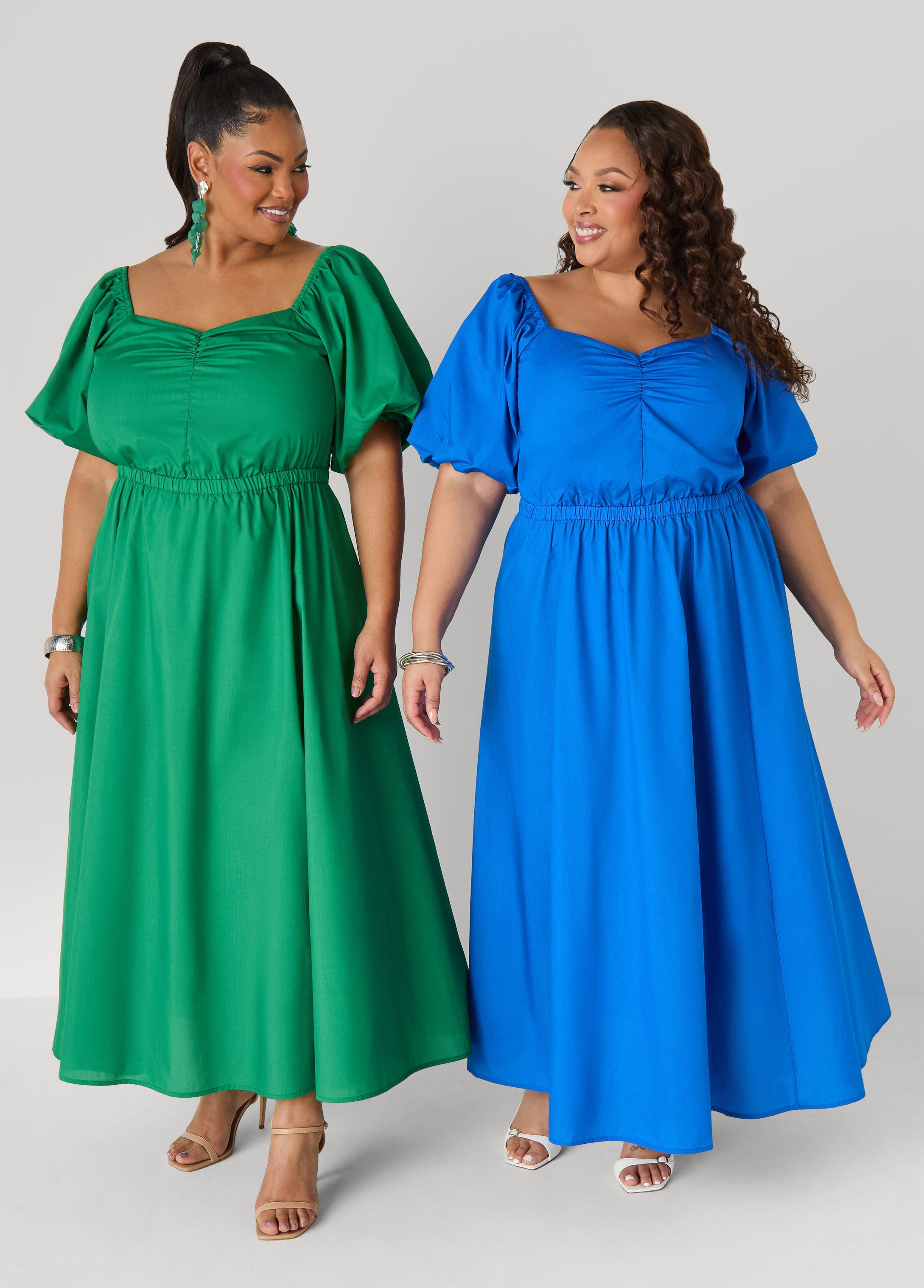 Tall Bubble Sleeved Maxi Dress