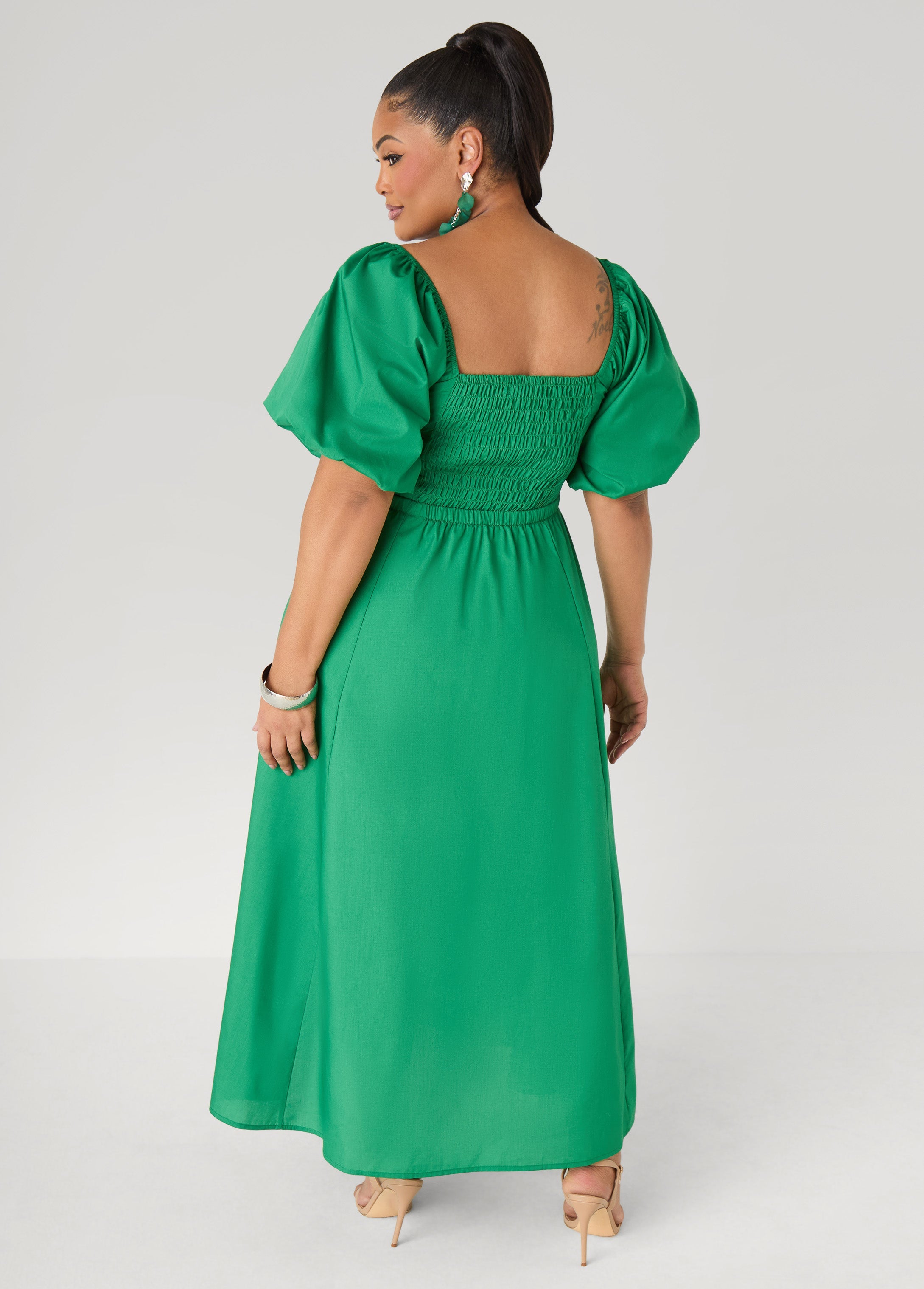 Tall Bubble Sleeved Maxi Dress