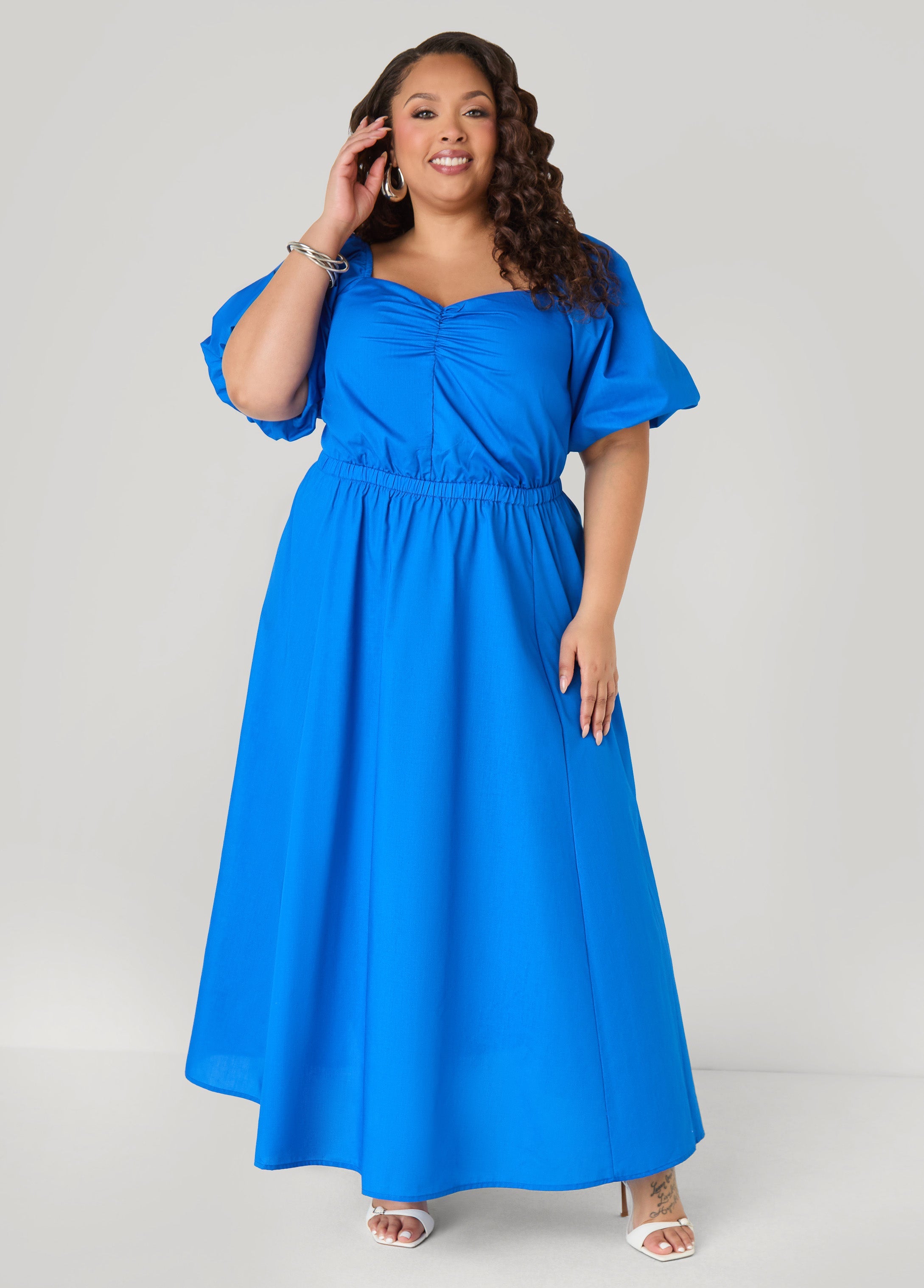 Tall Bubble Sleeved Maxi Dress