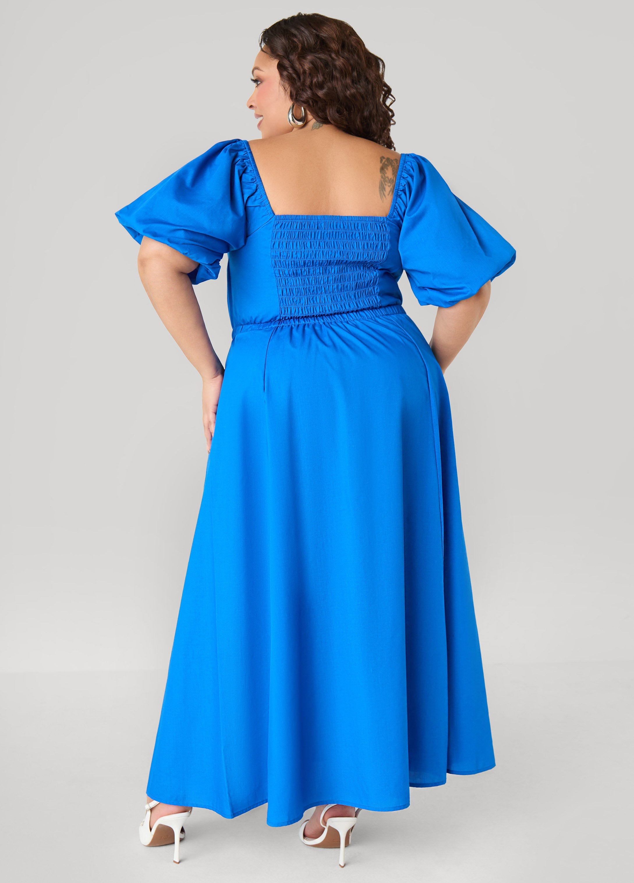 Tall Bubble Sleeved Maxi Dress
