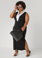Maxi Tuxedo Dress