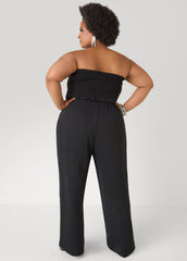 Tall Strapless Bow Embellished Jumpsuit