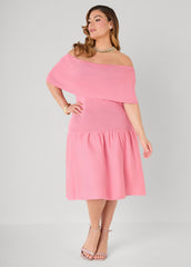 Off The Shoulder Sweater Dress