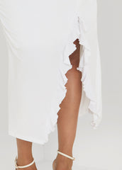 Strapless Drawstring Maxi Dress