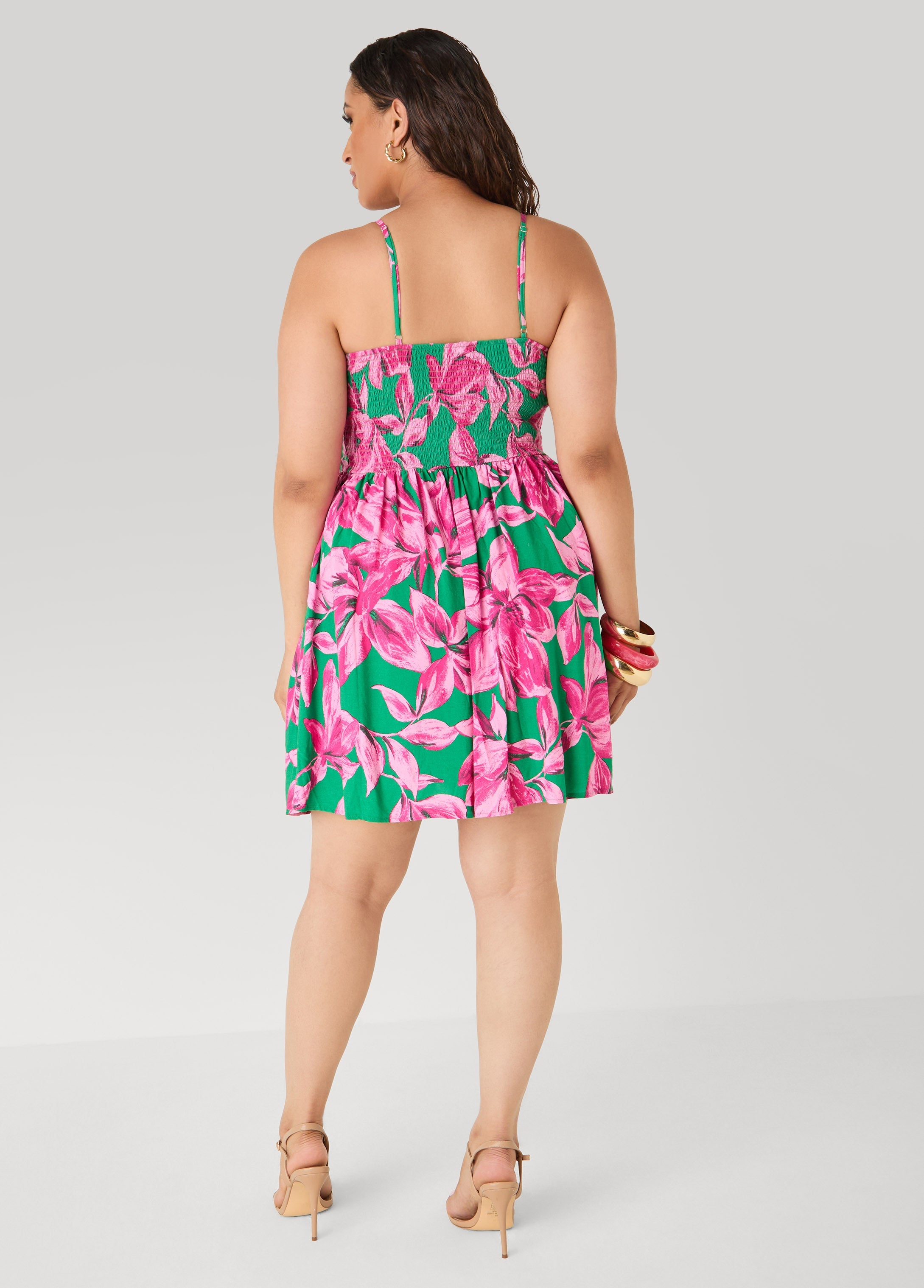 Printed Corset Mini Dress