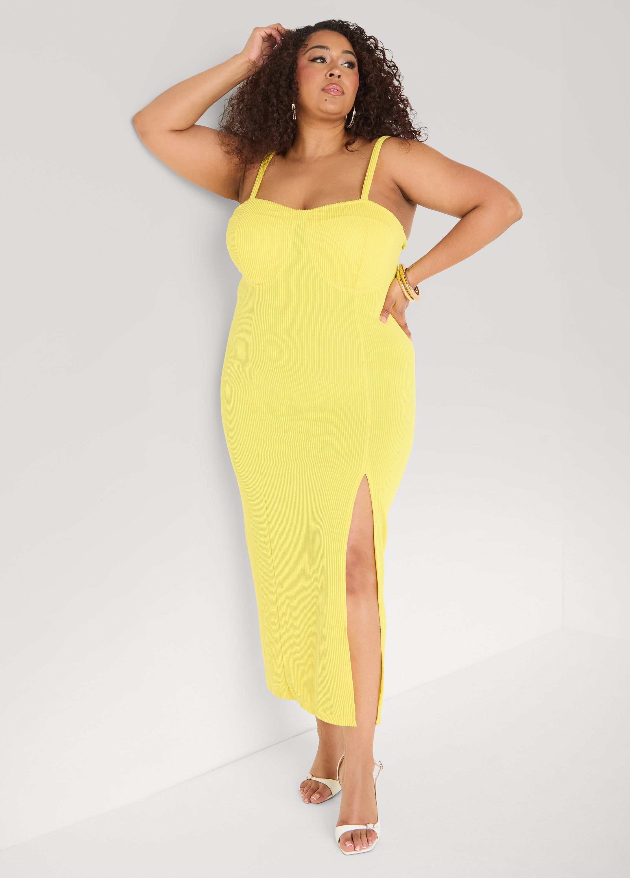 Ribbed Maxi Bodycon Dress