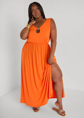 Shell Embellished Maxi Dress