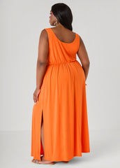 Shell Embellished Maxi Dress