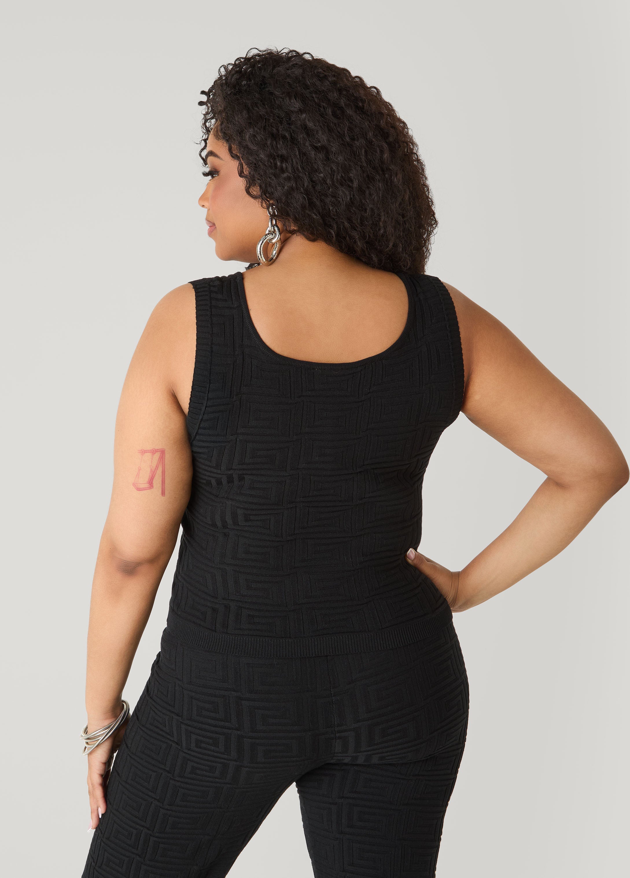 Jacquard Knit Tank