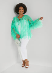 Ruffled Tulle Jacket