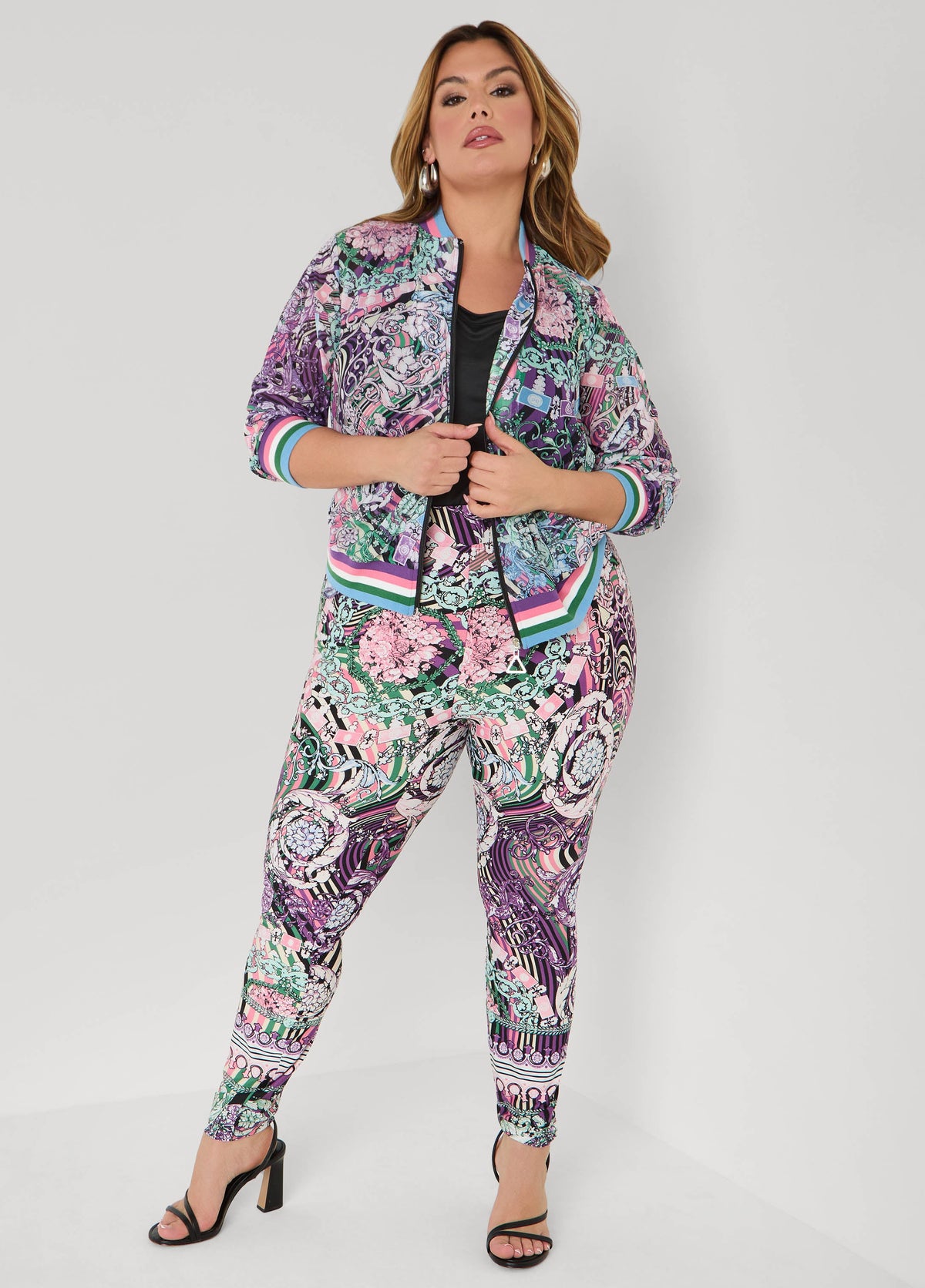 High Rise Status Print Leggings