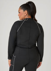 Piped Zip Front Track Jacket