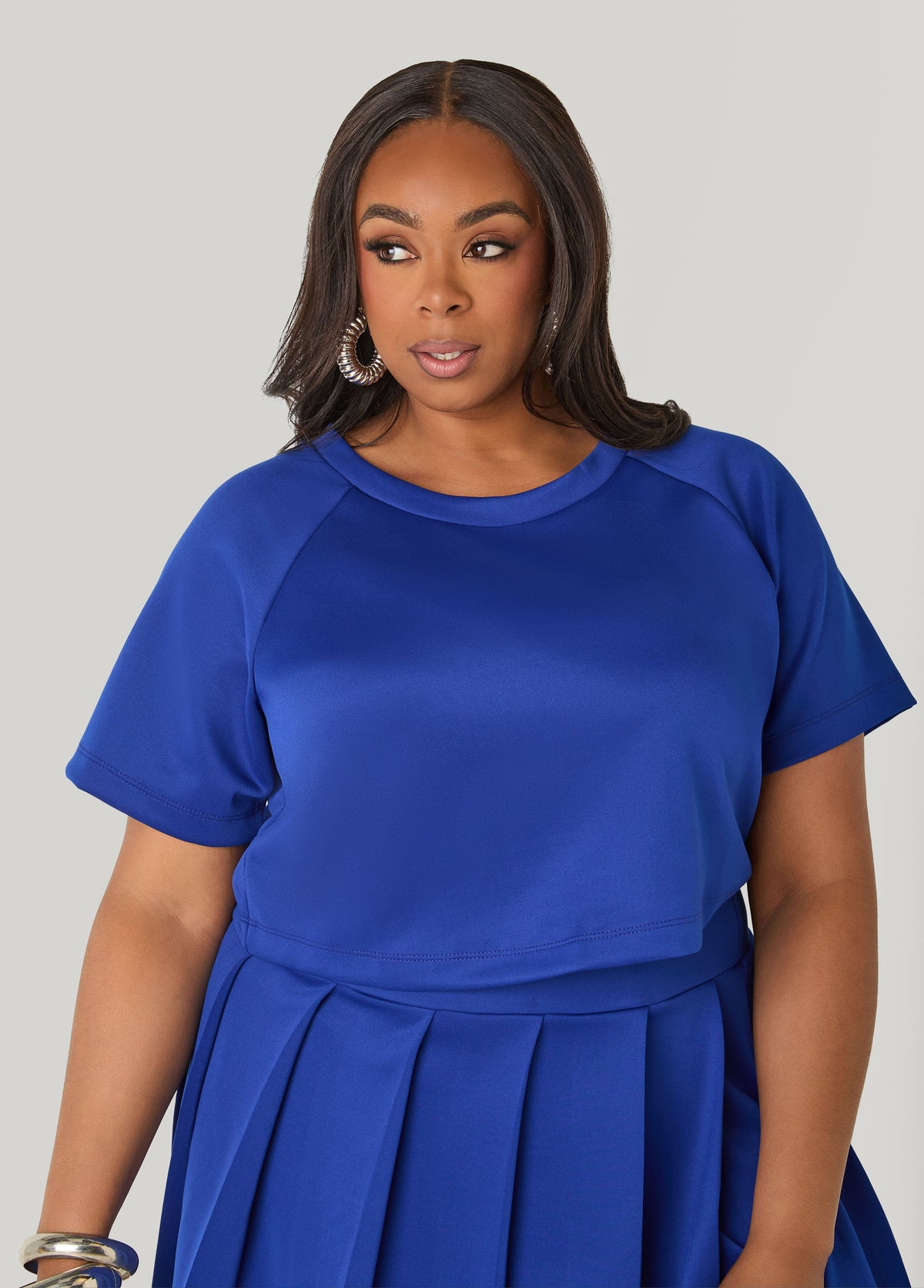 Athletic Knit Cropped Tee