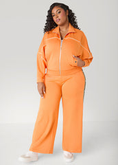 Piped Jersey Track Jacket