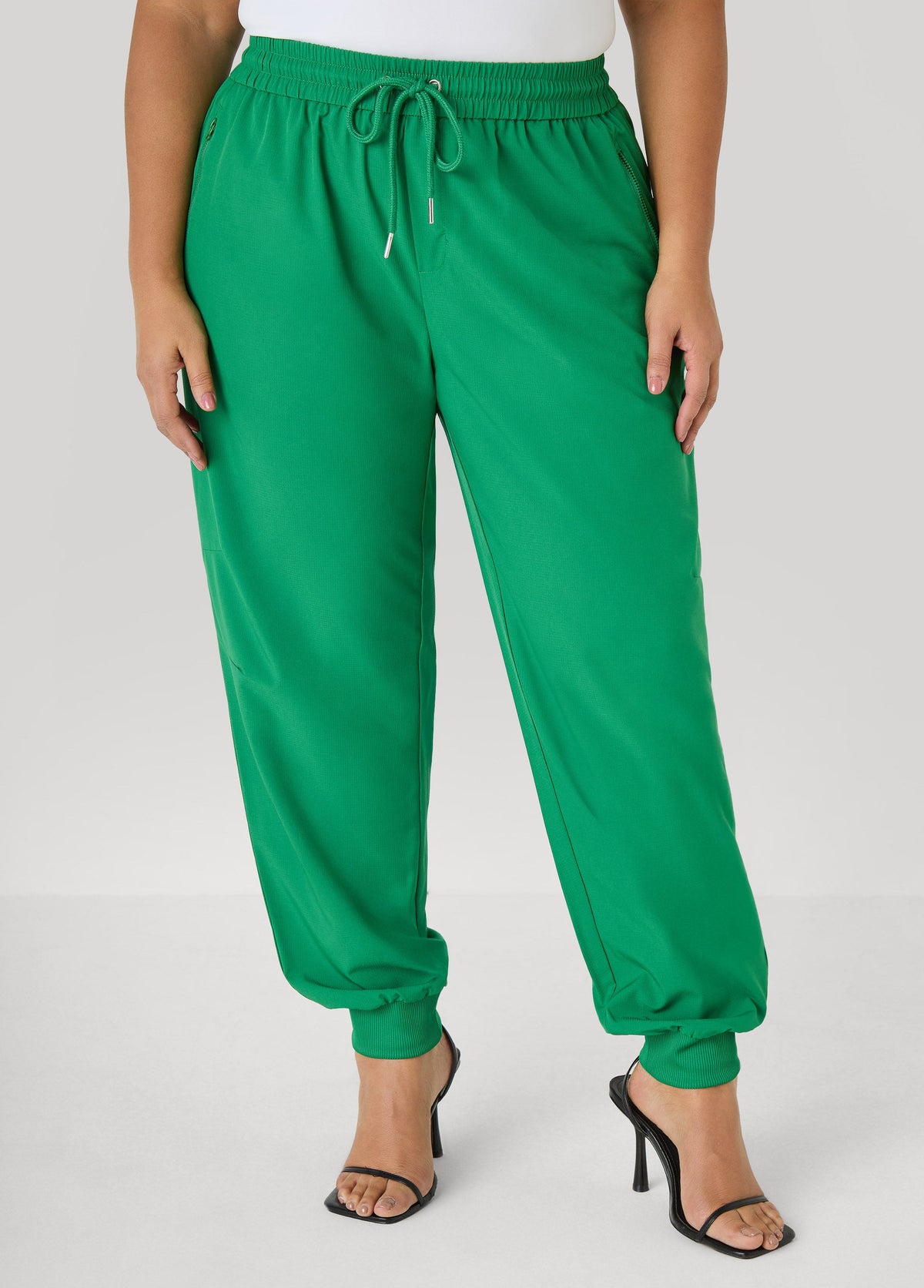 Drawstring Mid Rise Joggers