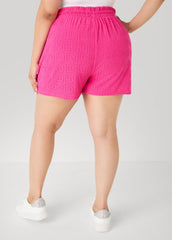 Drawstring Jacquard Shorts