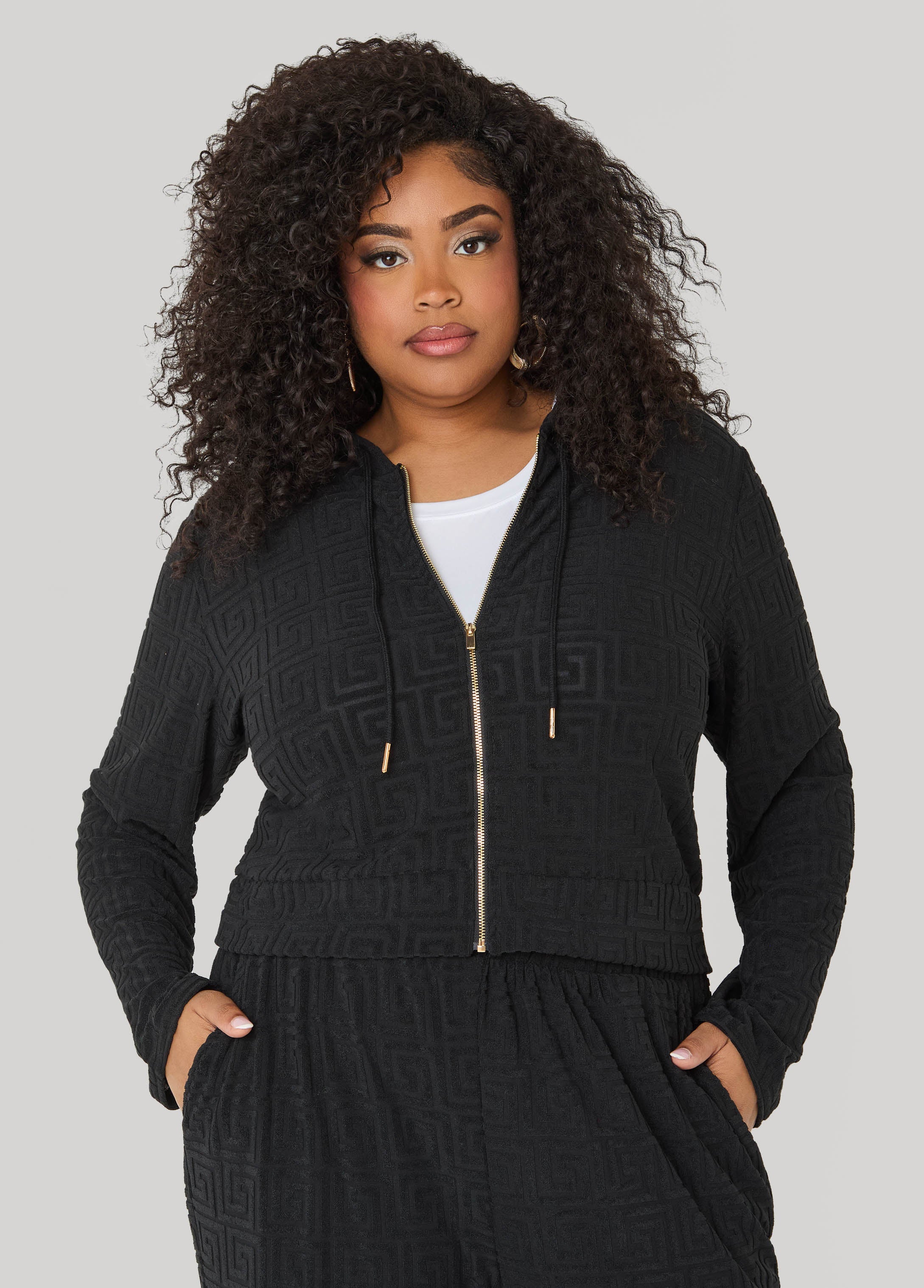 Greek Key Track Jacket